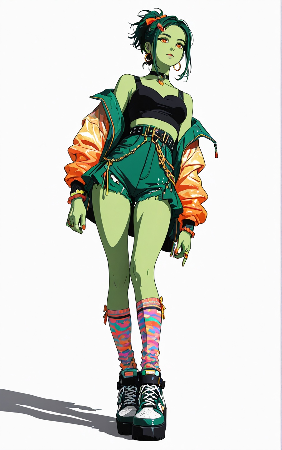 1girl,  solo,  dynamic foreshortened pose by Average Daily Enjoyer of Stuff on Tensor.Art