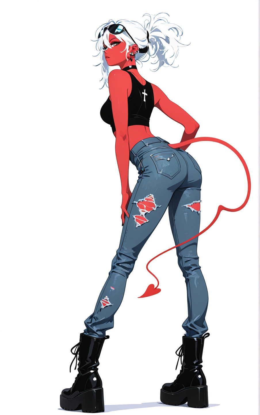 1girl,  solo,  from_behind_angle by Average Daily Enjoyer of Stuff on Tensor.Art
