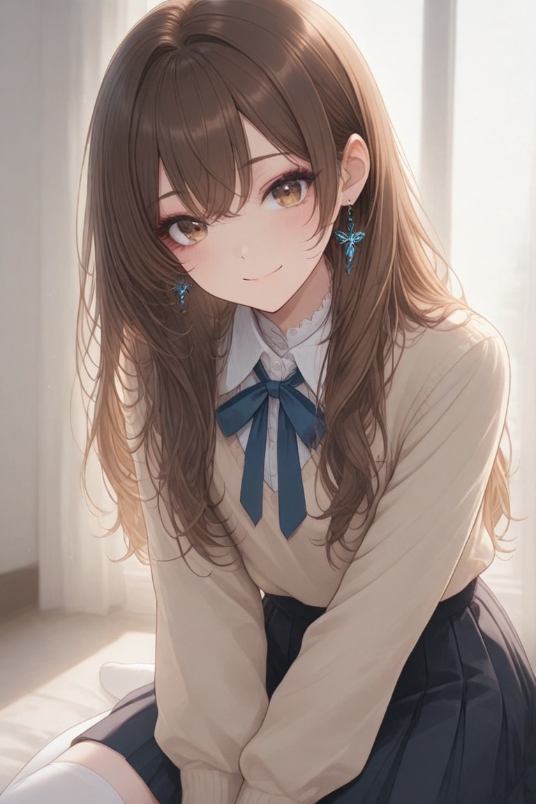 A Cute Cross-Dressing Boy,  androgynous beauty,  Beautiful eyes on Tensor.Art