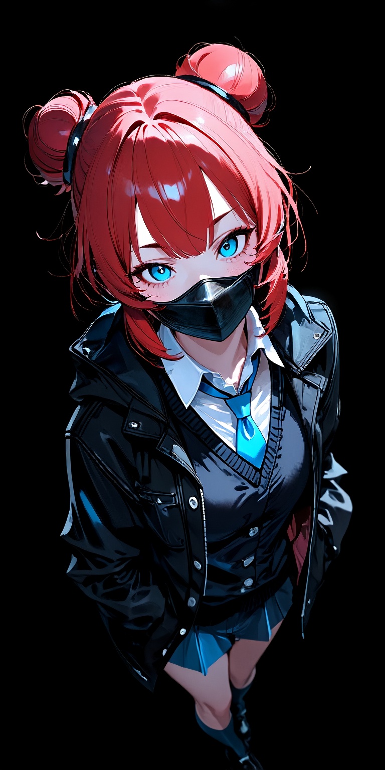 djmIx-X-xIupb,  Maki blue archive,  An ultra-aesthetic anime portrait of a solo female character inspired by Maki from Blu...