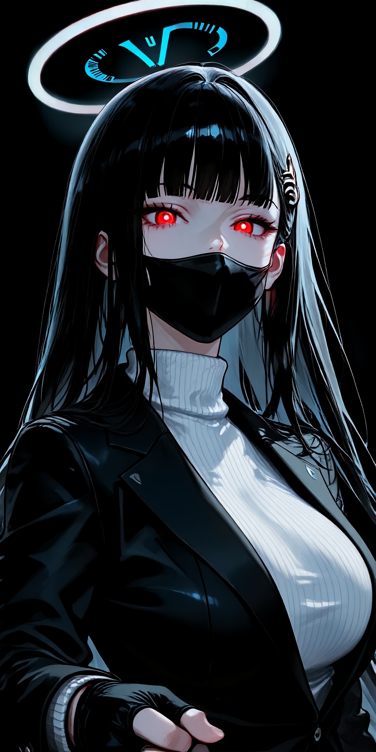 djmIx-X-xIupb,  Rio,  A cinematic anime-style portrait inspired by Rio from Blue Archive by DjM_2 on Tensor.Art