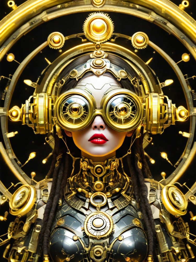  STEAMPUNK GOLDEN  by REKTY ANJANY on Tensor.Art