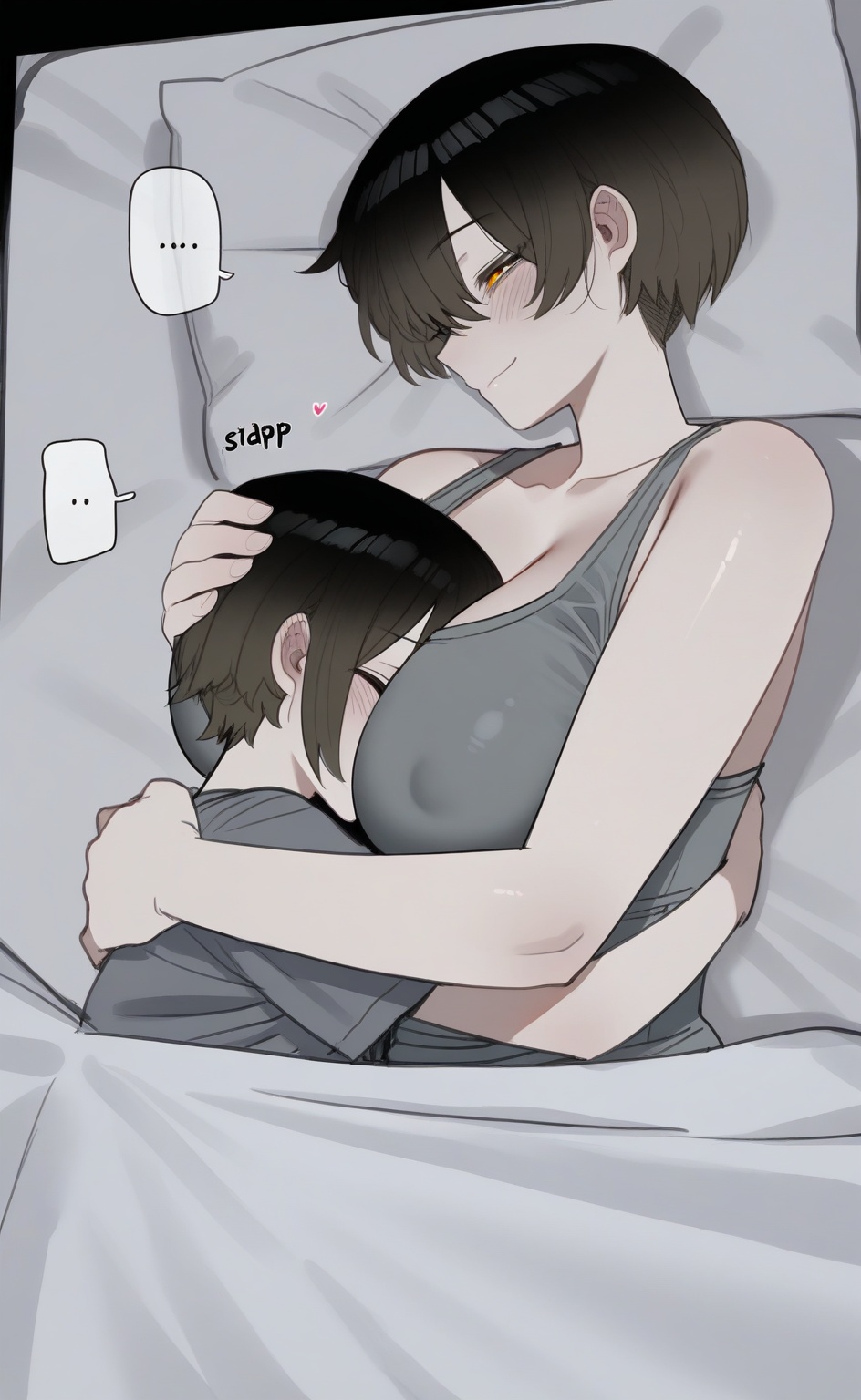 2people,  1girl,  breasts on Tensor.Art