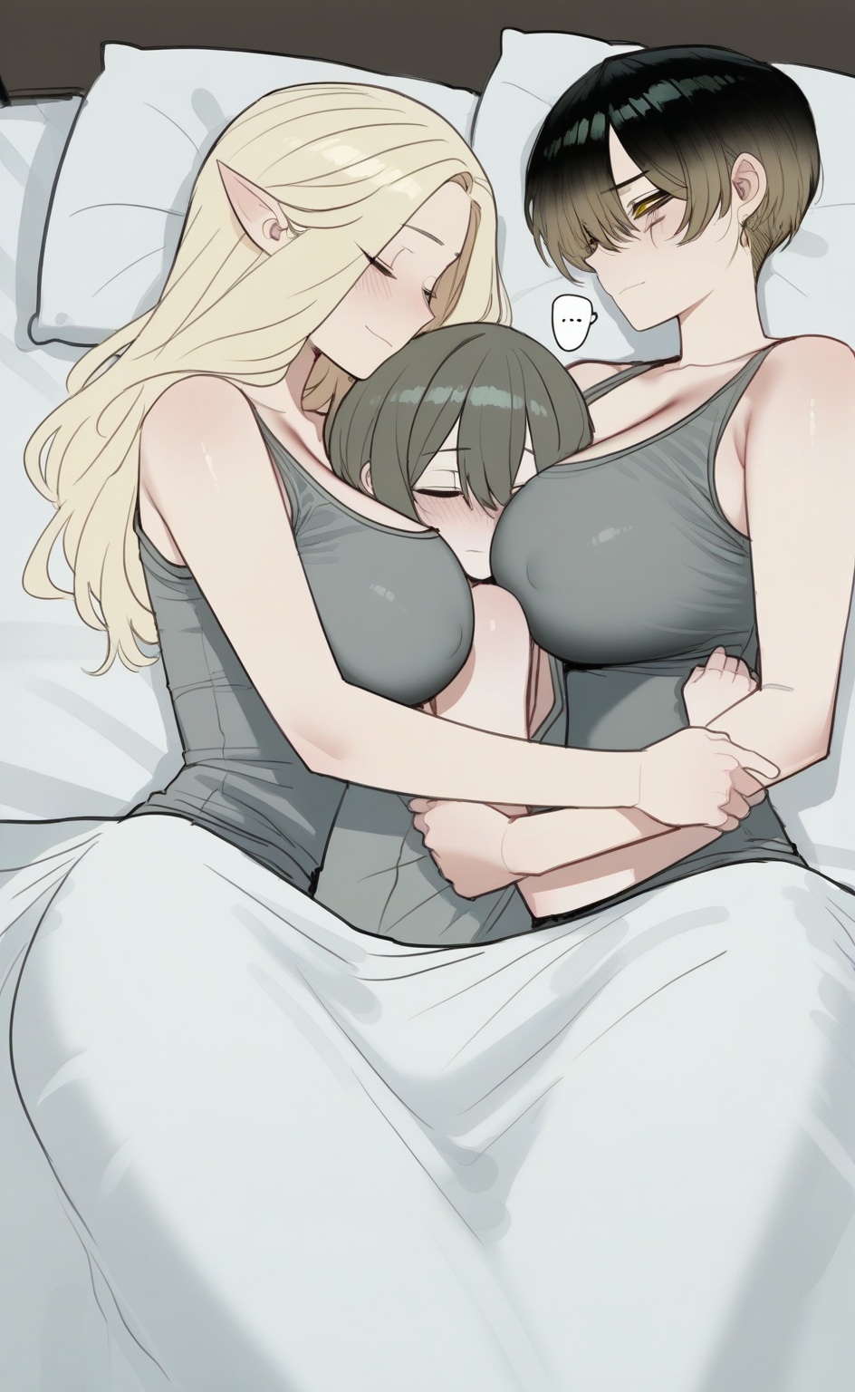 3people,  2girls,  threesome on Tensor.Art