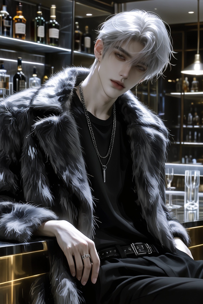 (Highly refined art style) 1male,  solo,  semi realistic young man by Aily on Tensor.Art