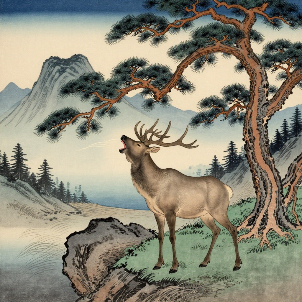 masterpiece,  traditional ukiyo-e woodblock print style,  inspired by Katsushika Hokusai on Tensor.Art