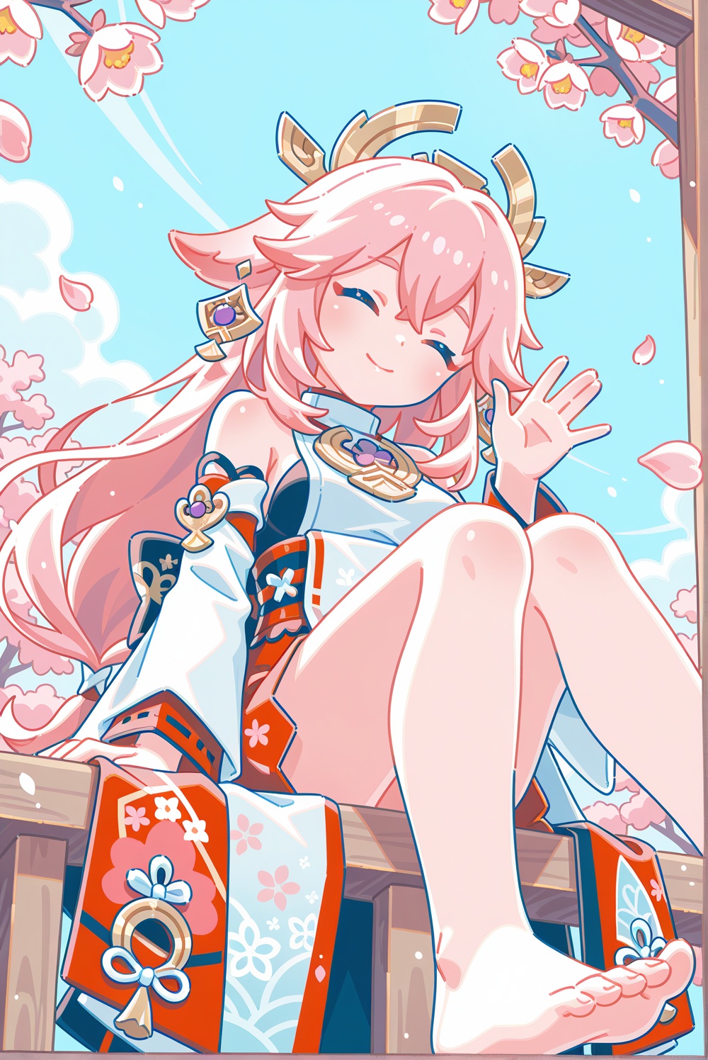 hiro046k,  1girl,  yae miko from Genshin Impact by Karely_AI on Tensor.Art