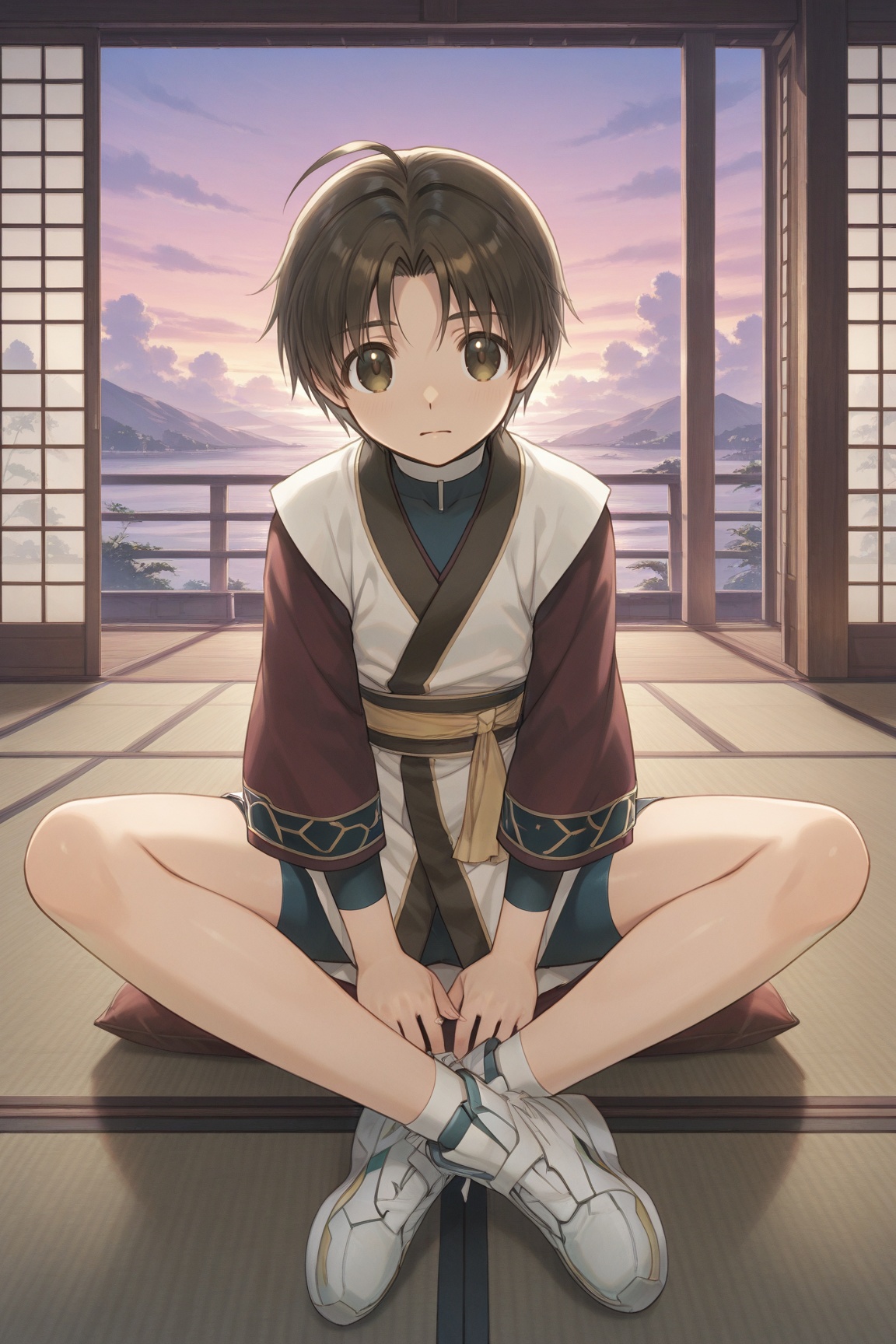 asato,  brown hair,  brown eyes on Tensor.Art
