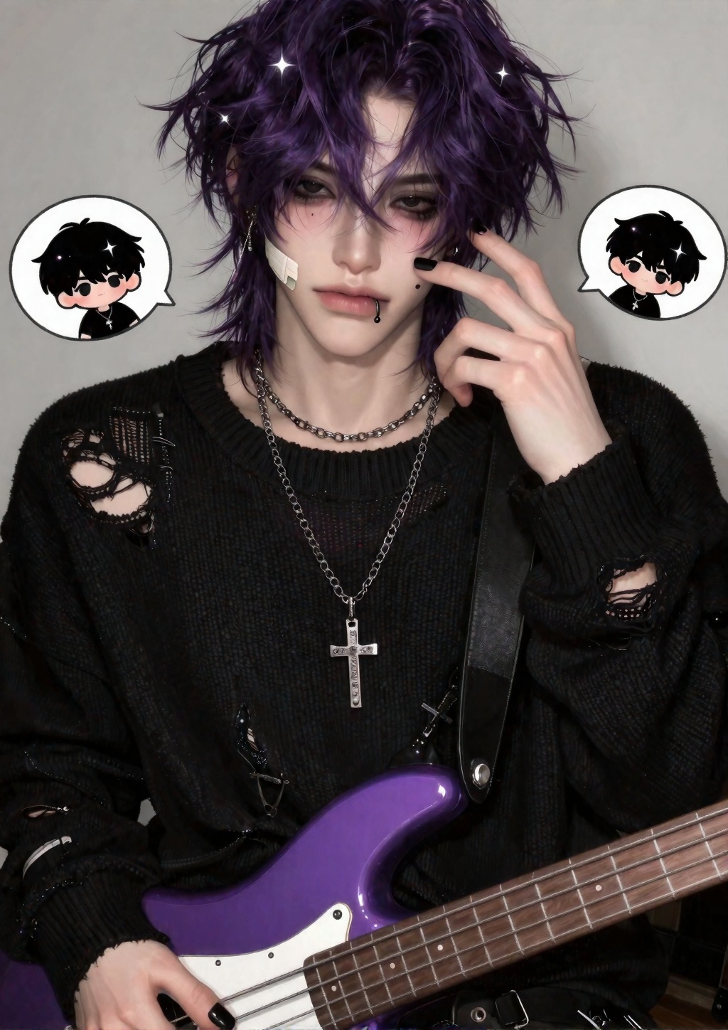 Man,  solo,  handsome and sharp on Tensor.Art