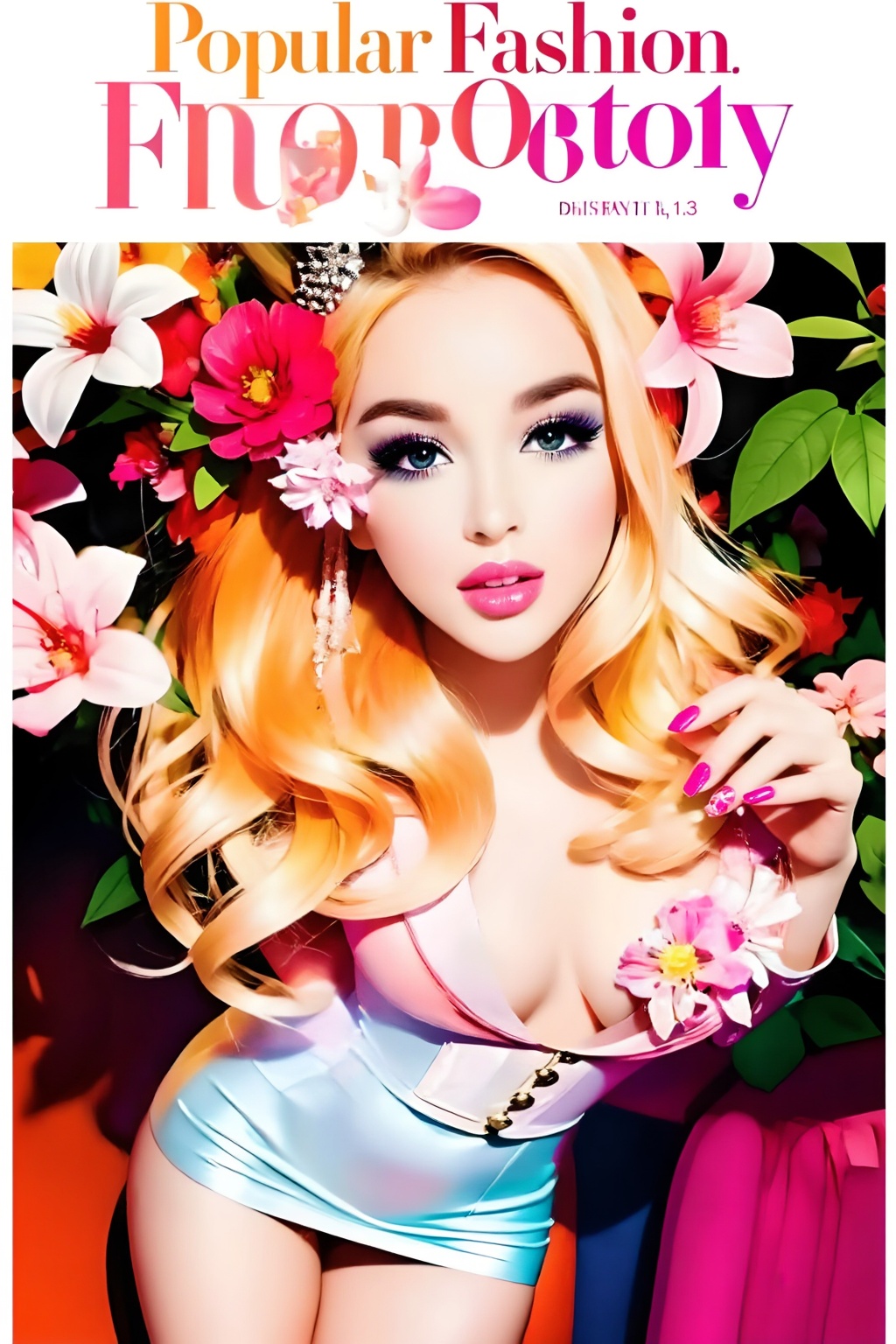 Top quality. Inspiration: Cover design. Cover: A long-haired girl gazes at the camera with deep eyes,  wearing a hair acce...