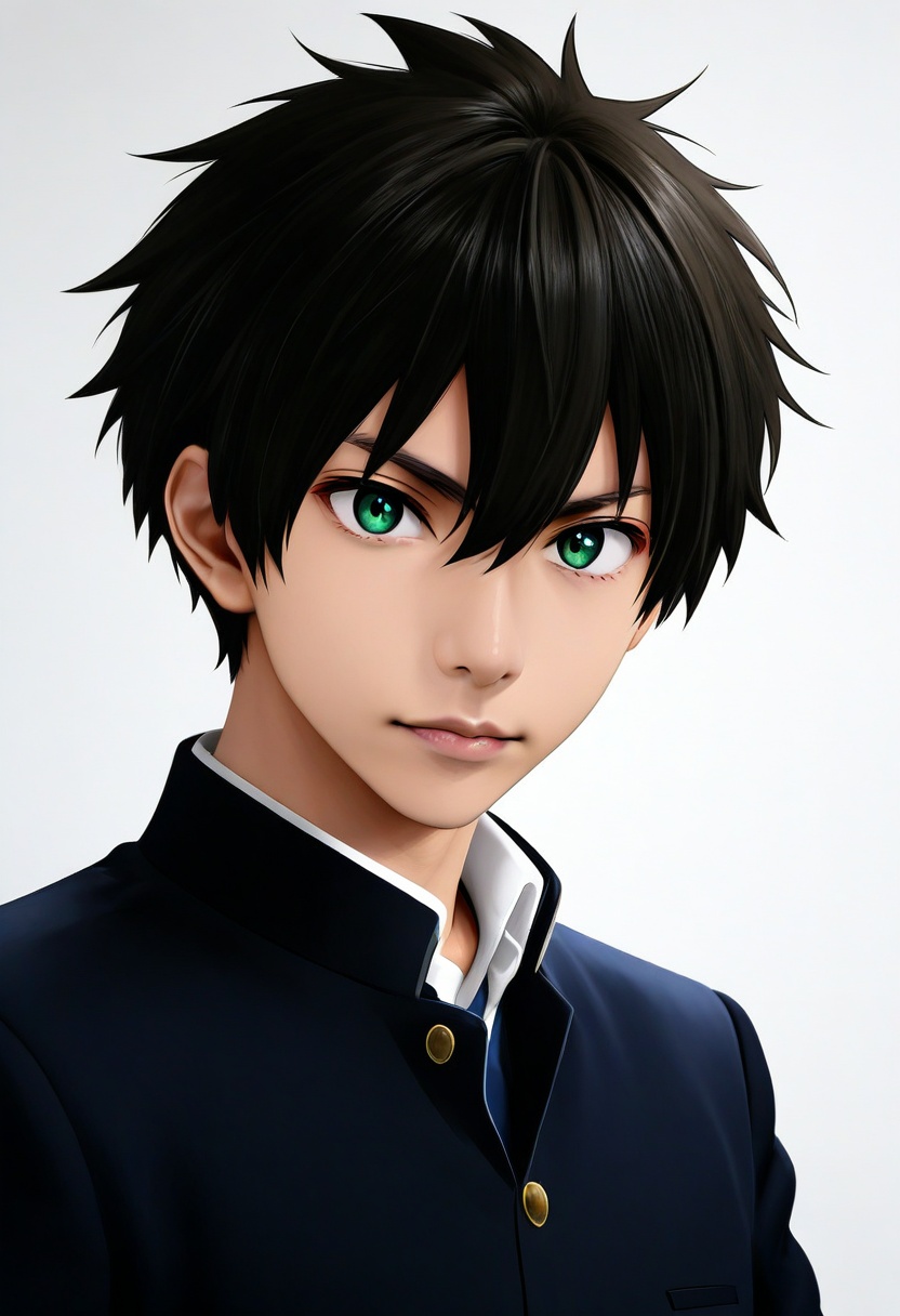 ikemen,  cospaly of oreki houtarou,  realistic by SF on Tensor.Art