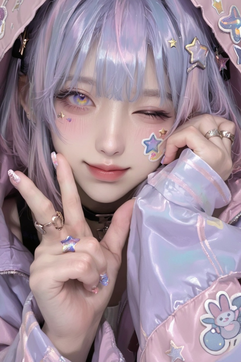 1girl,  solo,  colorful eyes by Taryai on Tensor.Art