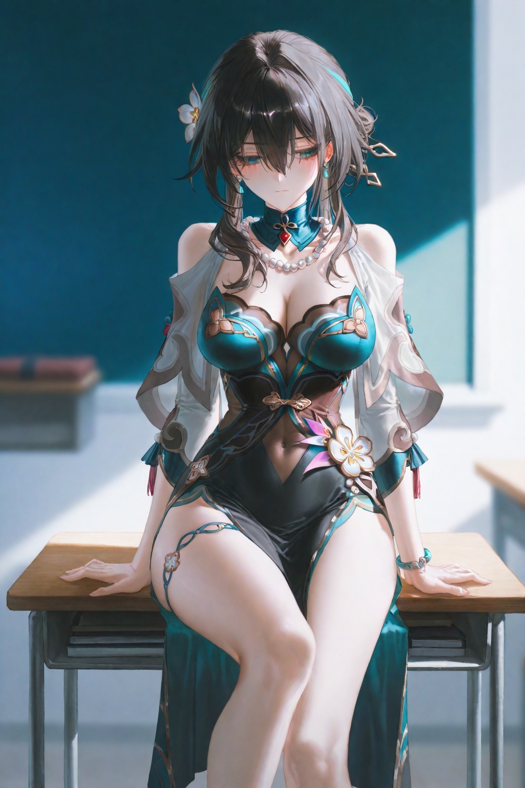 depth of field,  extreme aesthetic,  wanke by 月老板 on Tensor.Art