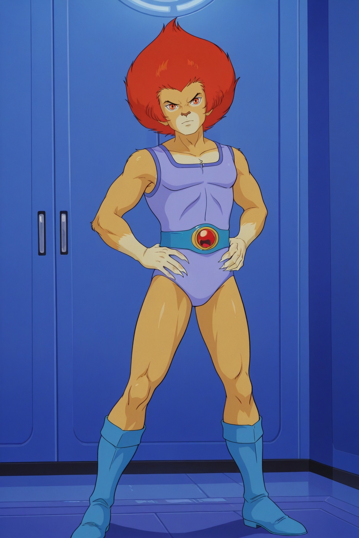 lion-o,  furry male,  two-tone fur by 25kkai on Tensor.Art
