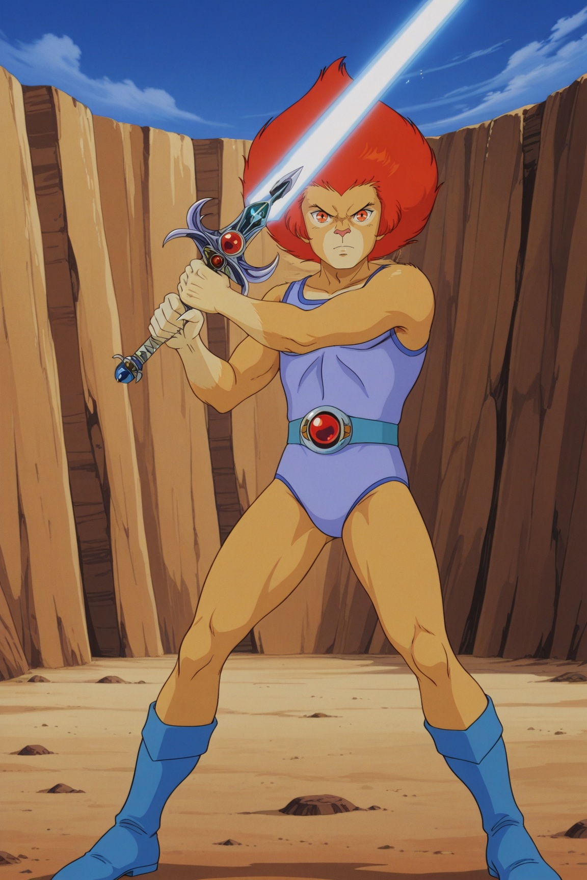 lion-o,  furry male,  two-tone fur by 25kkai on Tensor.Art