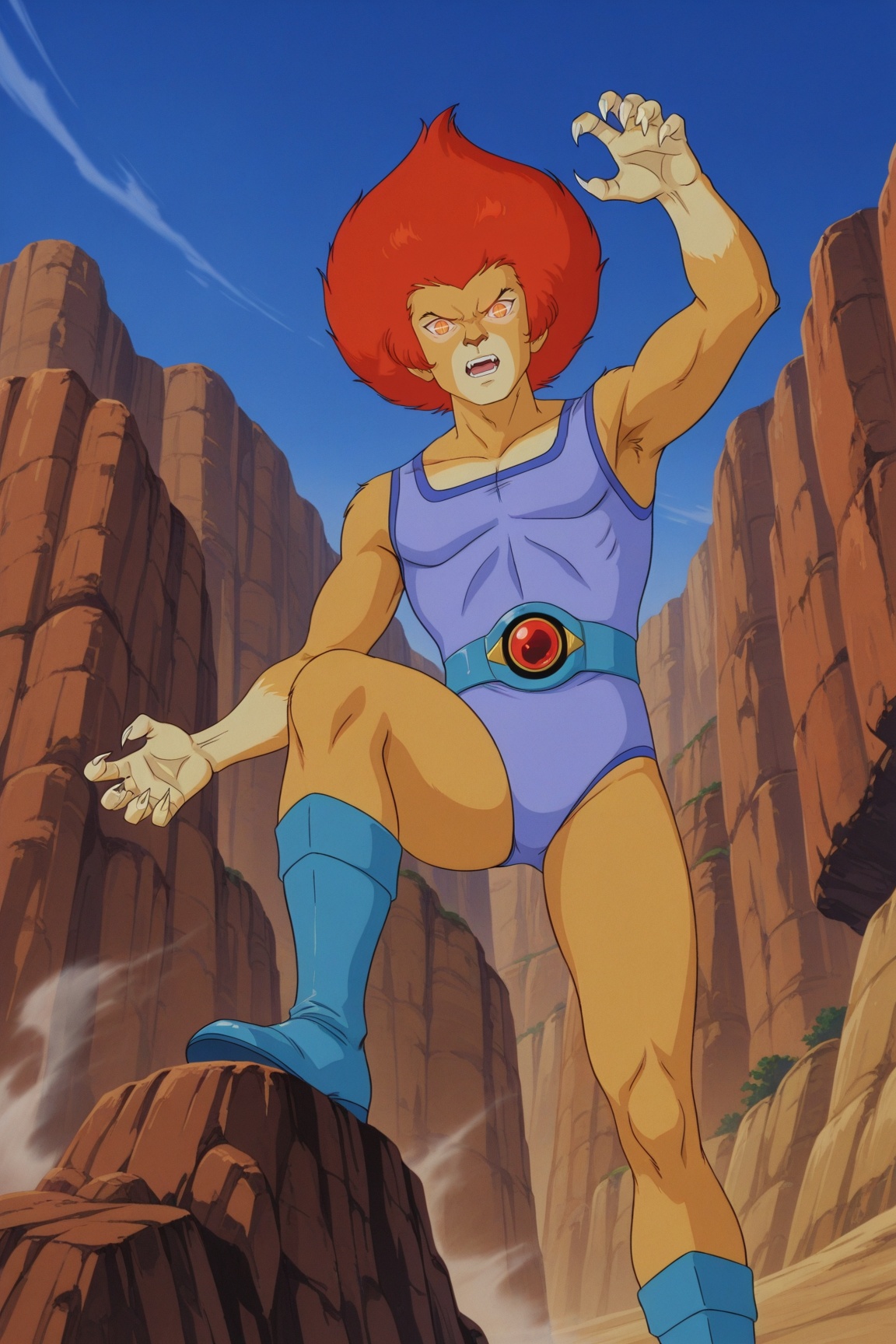 lion-o,  furry male,  two-tone fur by 25kkai on Tensor.Art