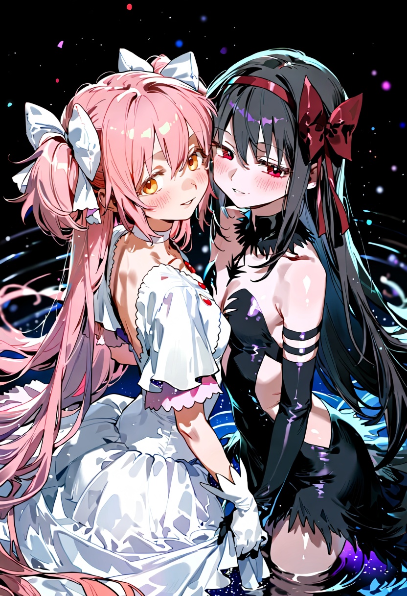 2girls,  multiple girls,  akemi homura on Tensor.Art