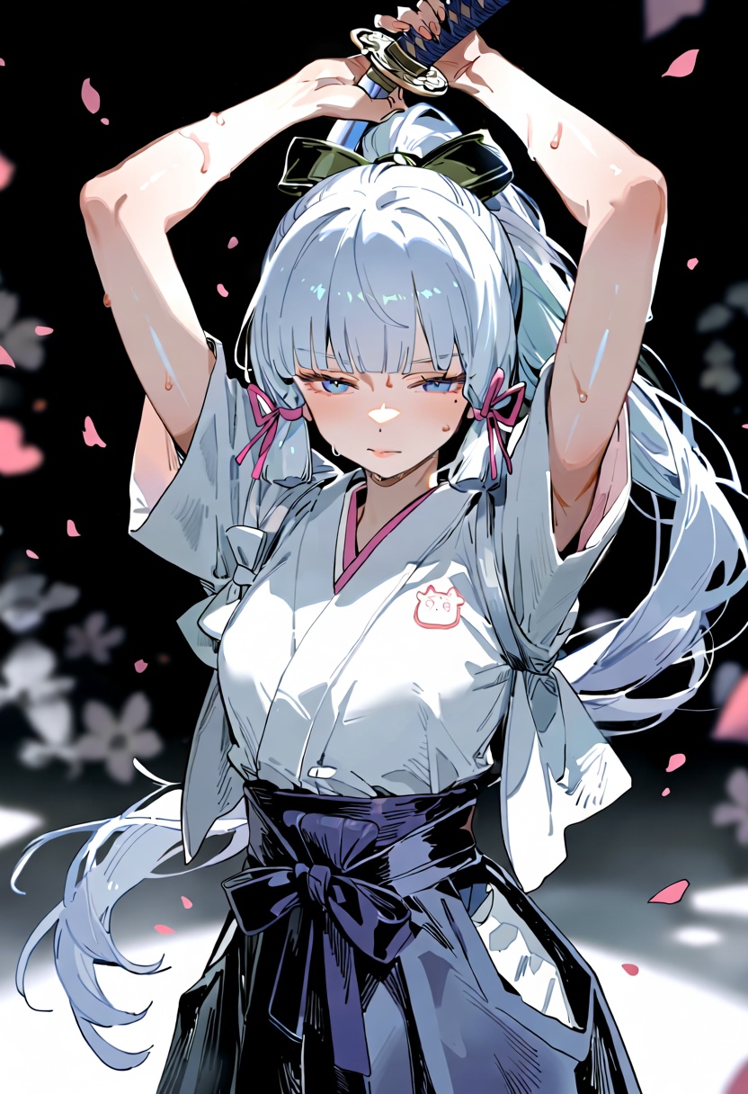 1girl,  kamisato ayaka, on Tensor.Art