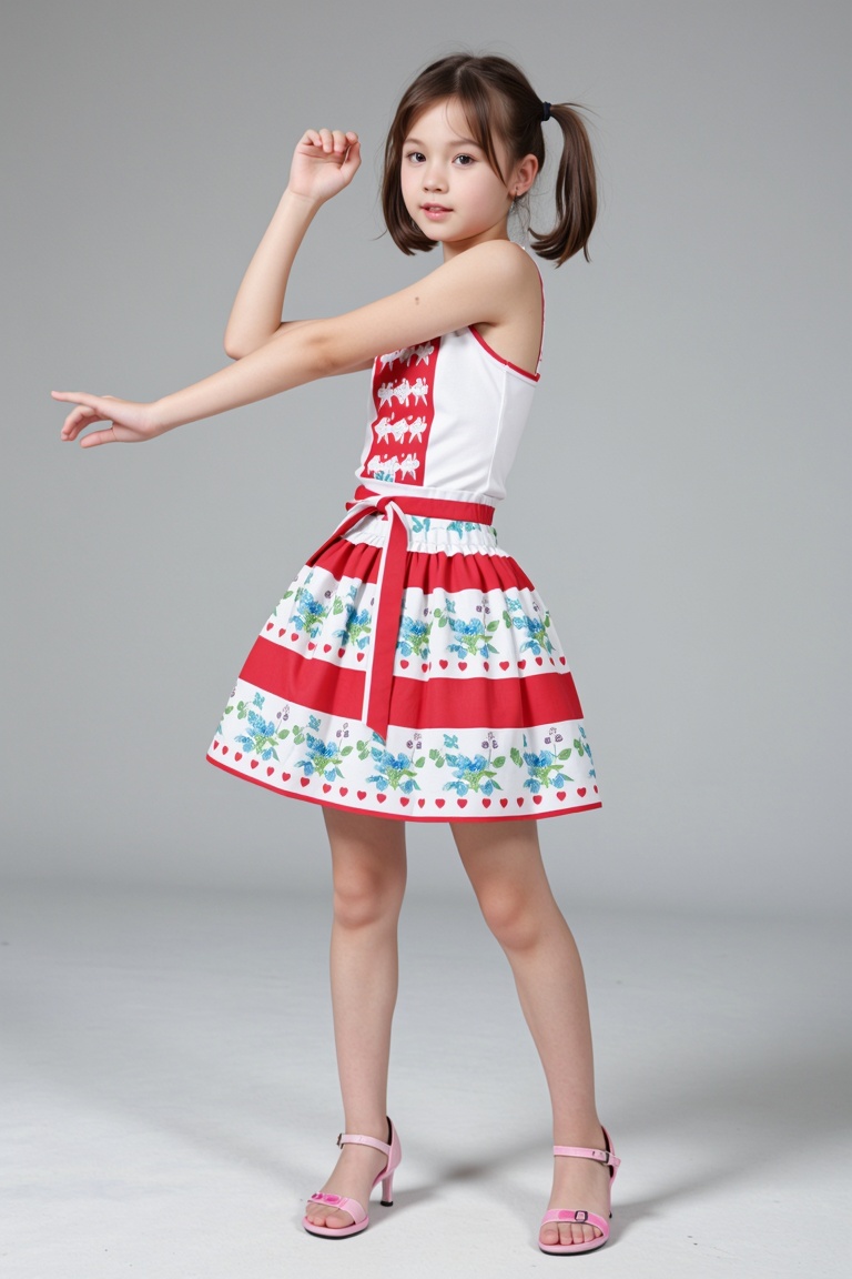 worldwide various pretty girl,  cute with colorful fashion clothings,  (simple background) on Tensor.Art