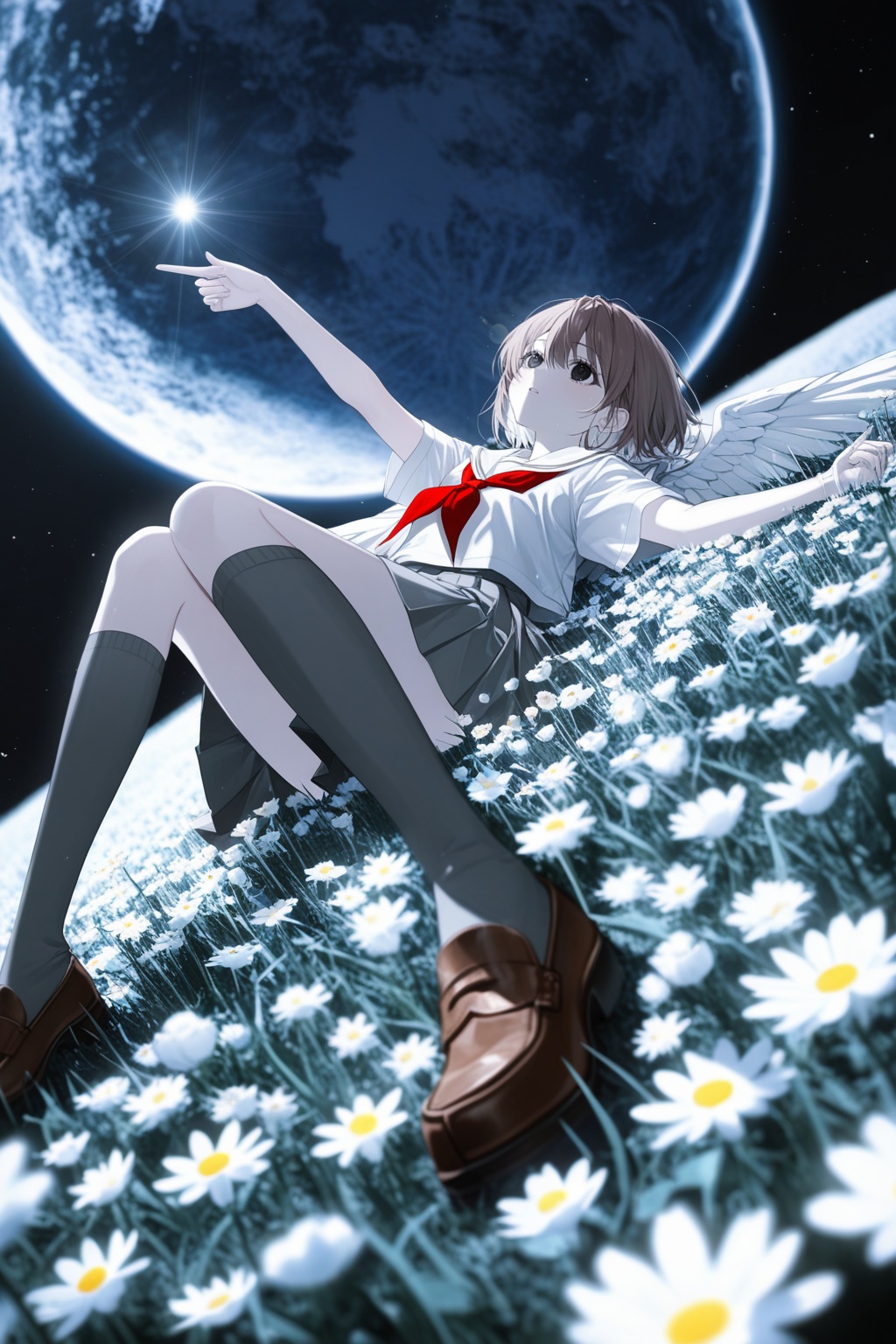 dutch angle,  1girl,  digital 2d on Tensor.Art