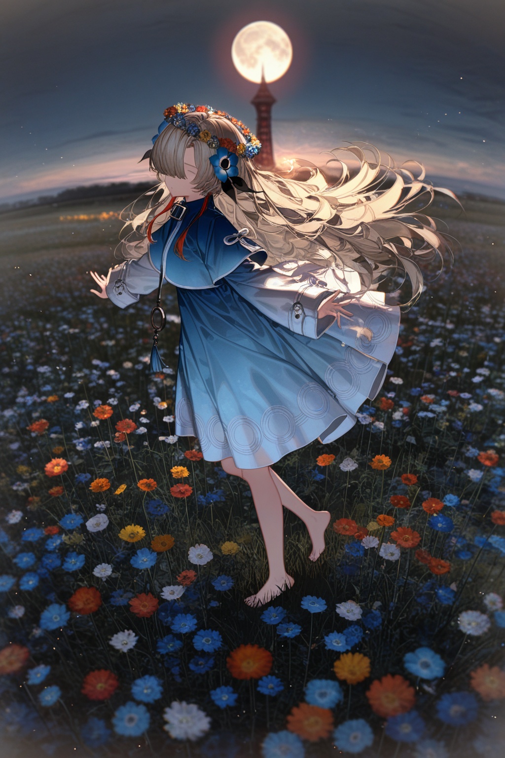 fisheye,  1girl,  digital 2d on Tensor.Art