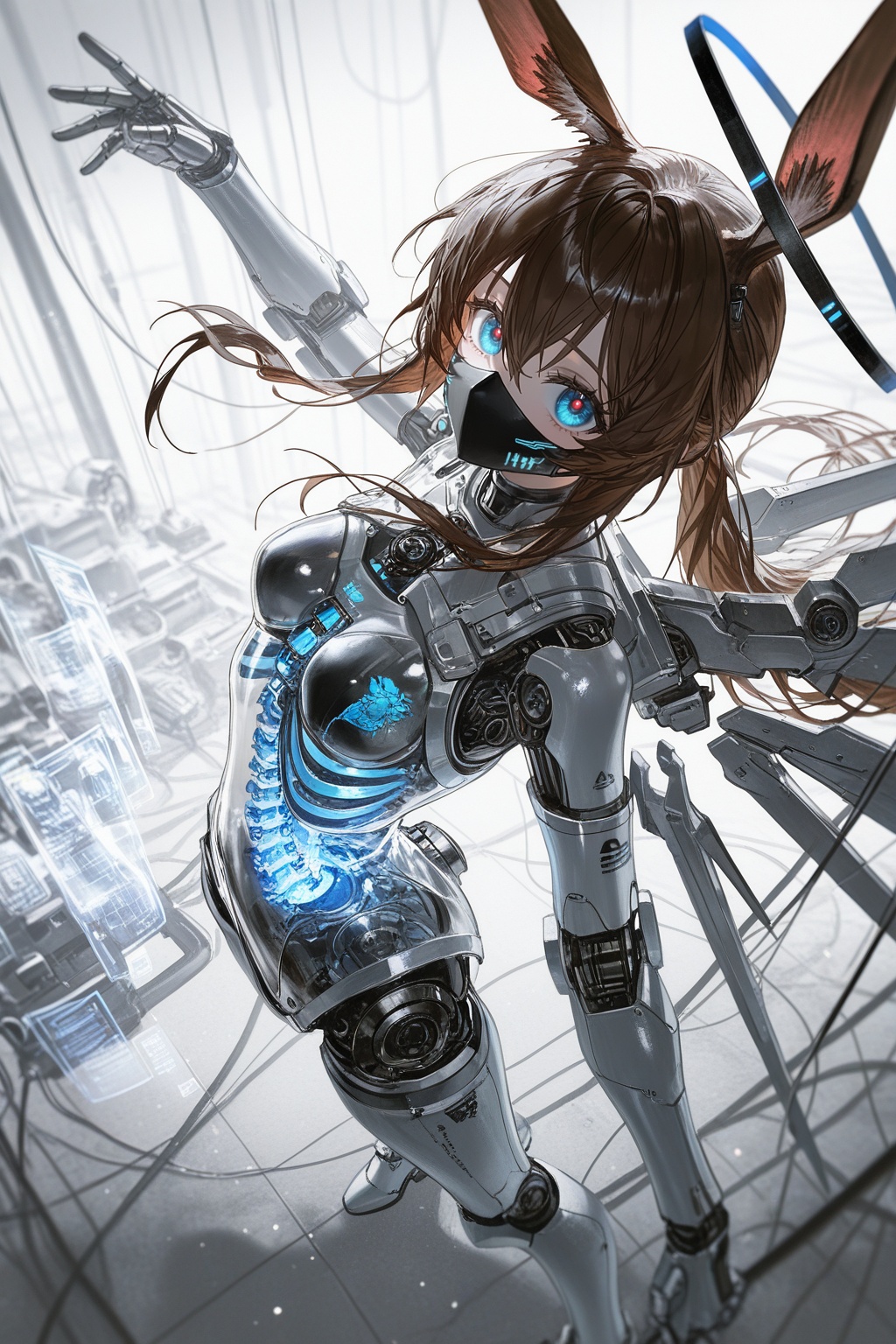 1girl,  amiya (arknights),  arknights on Tensor.Art