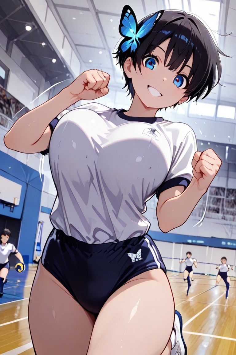 Action receive JAMP Volleyball BURUMA,  (beautiful BURUMA)masterpiece,  best quality on Tensor.Art