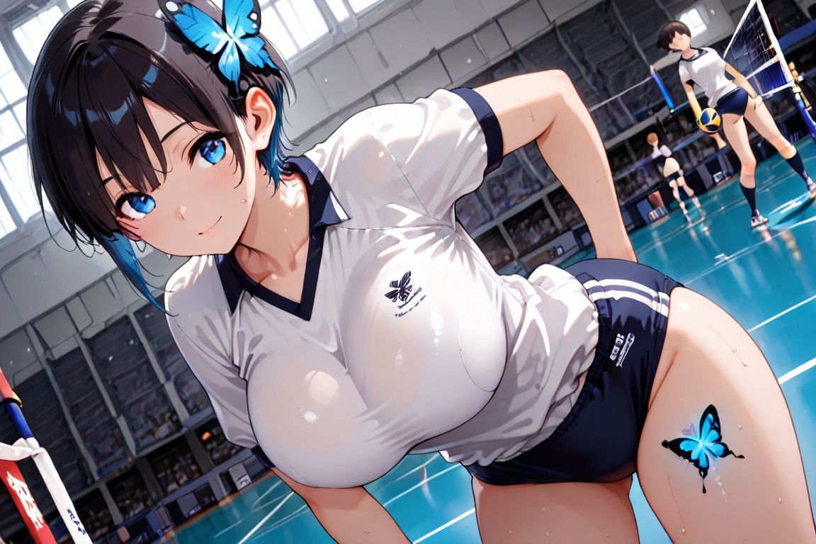 Volleyball BURUMA,  beautiful BURUMA,  masterpiece on Tensor.Art