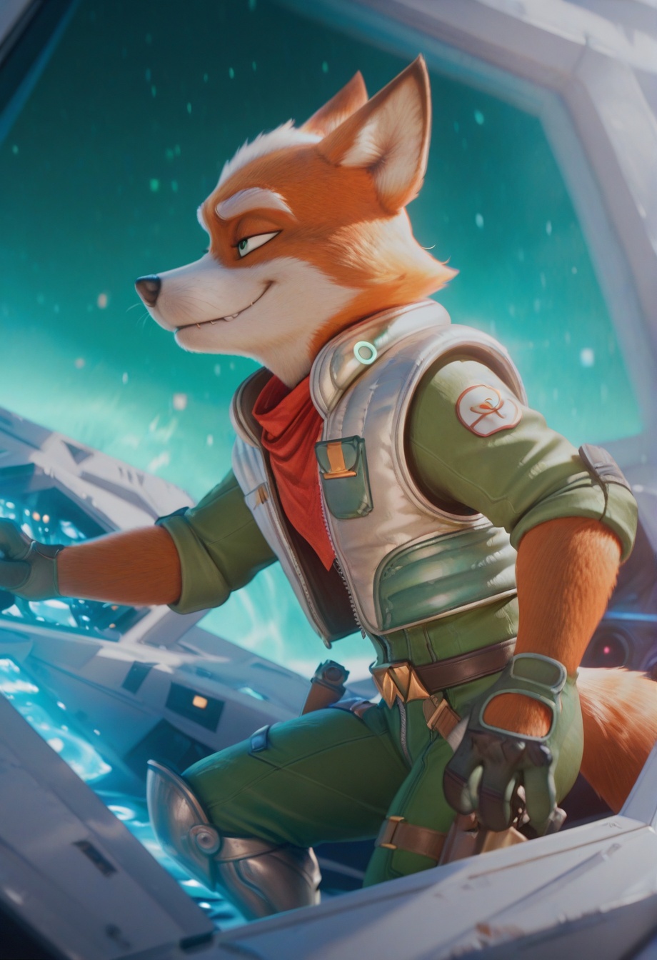 foxmgm,  1boy,  anthropomorphic fox on Tensor.Art