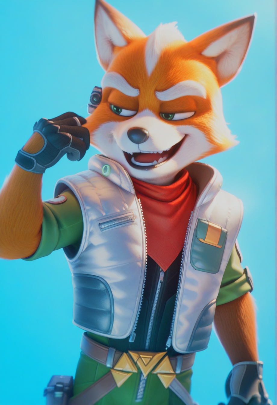 foxmgm,  solo,  smile on Tensor.Art
