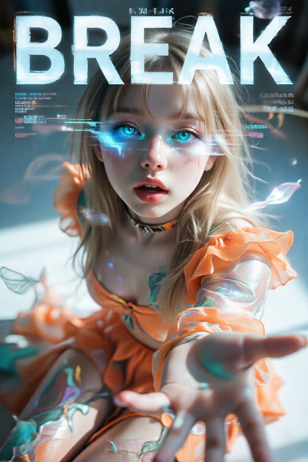 1girl,  ((glowing)),  glitch on Tensor.Art