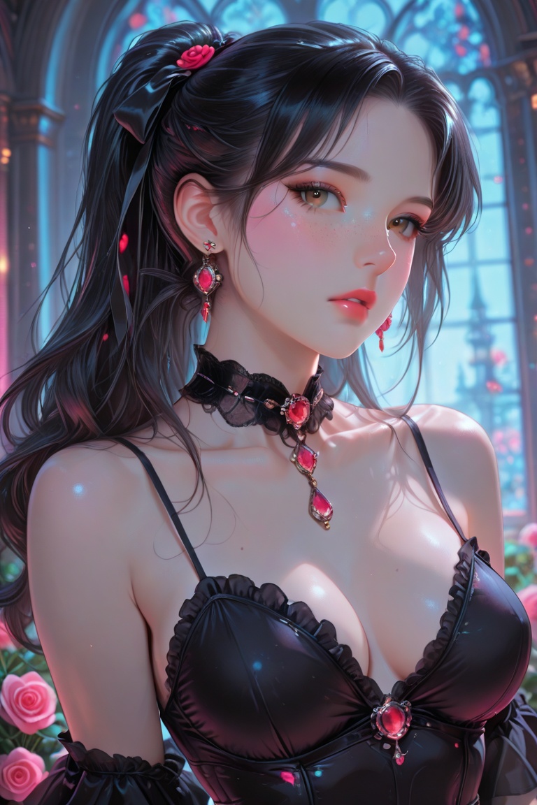 1girl,  flower,  solo on Tensor.Art
