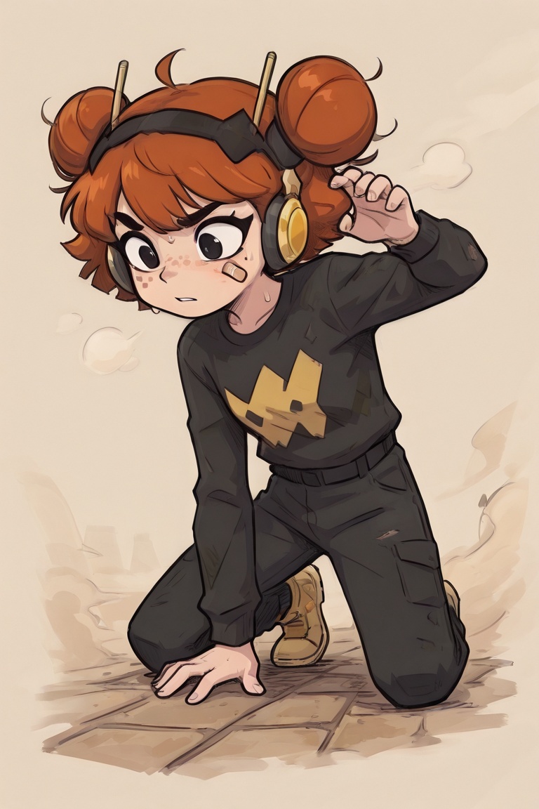 {omt_style,  flat color,  black shading on Tensor.Art