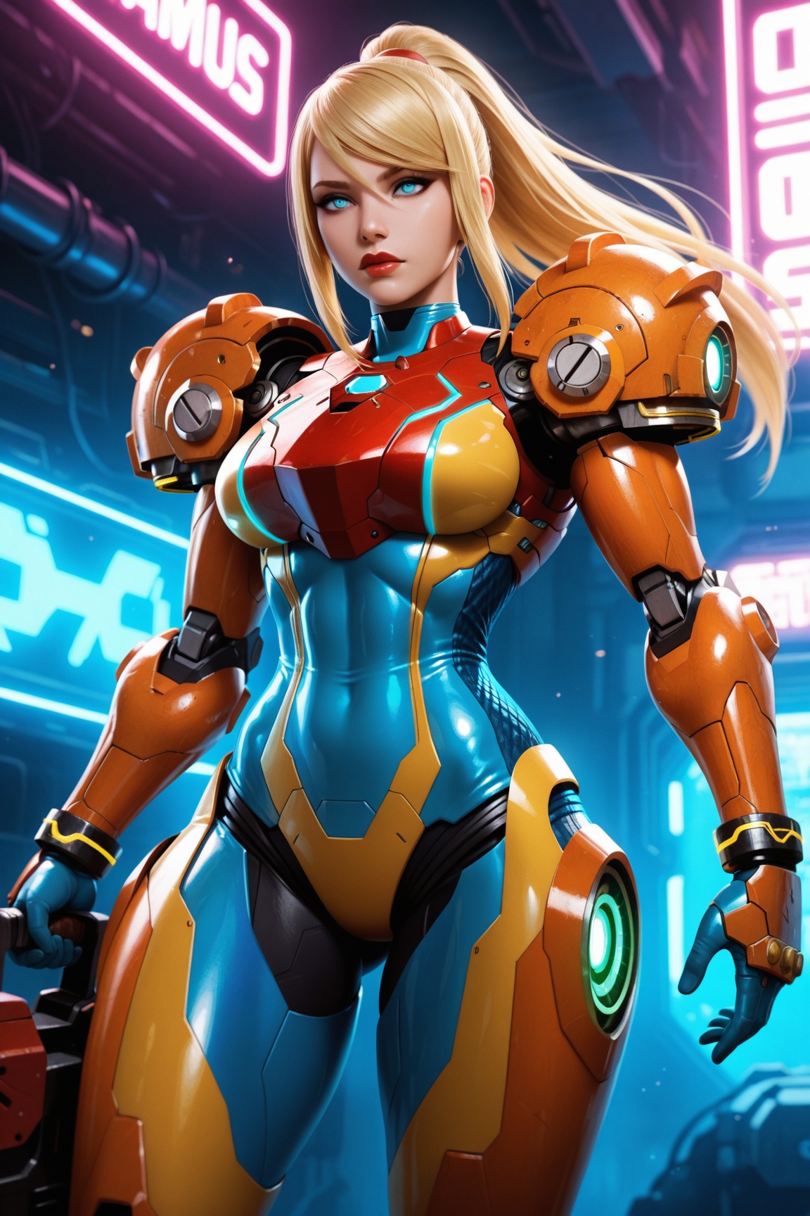 1girl,  solo,  android girl on Tensor.Art