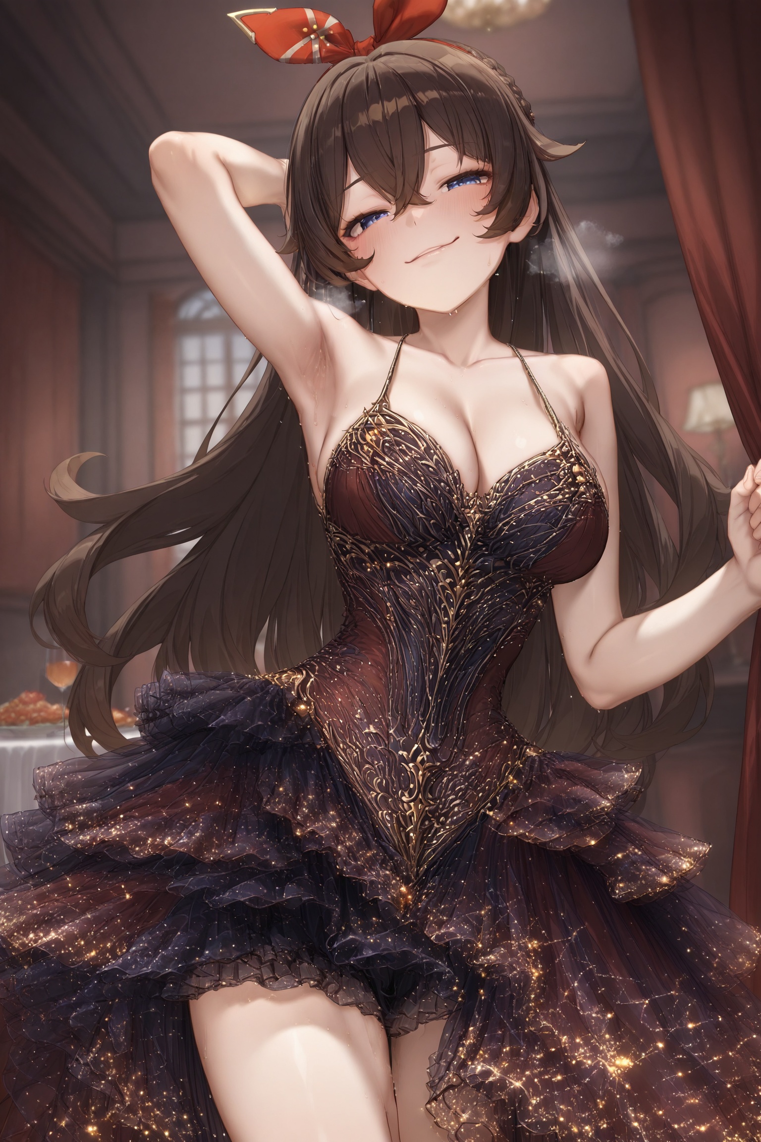 a girl at party ,  dress_glimming ,  1girl on Tensor.Art
