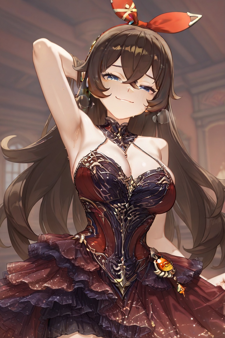 a girl at party ,  dress_glimming ,  1girl on Tensor.Art