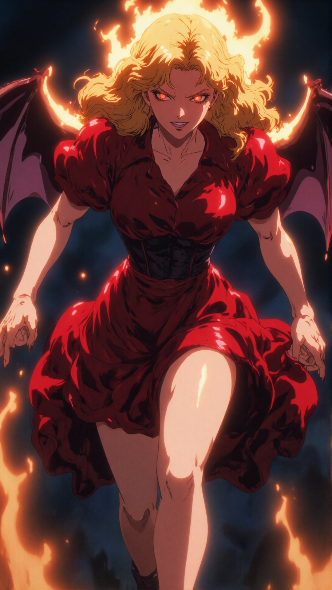this is a digital illustration in a dynamic,  anime-inspired style,  it features a fierce on Tensor.Art
