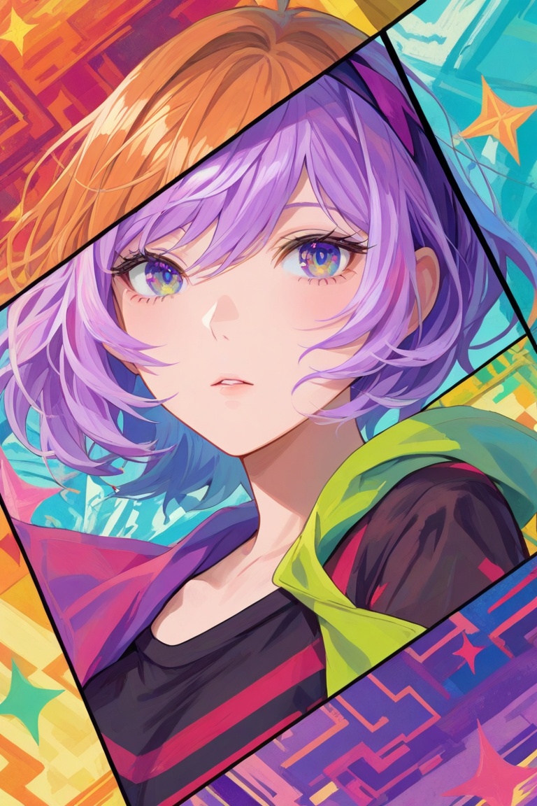 1girl,  Trispectra,  abstract painterly on Tensor.Art