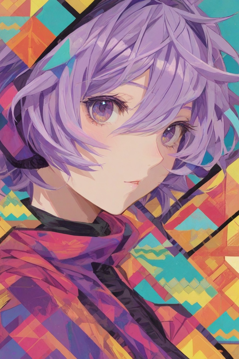 1girl,  Trispectra,  abstract painterly on Tensor.Art