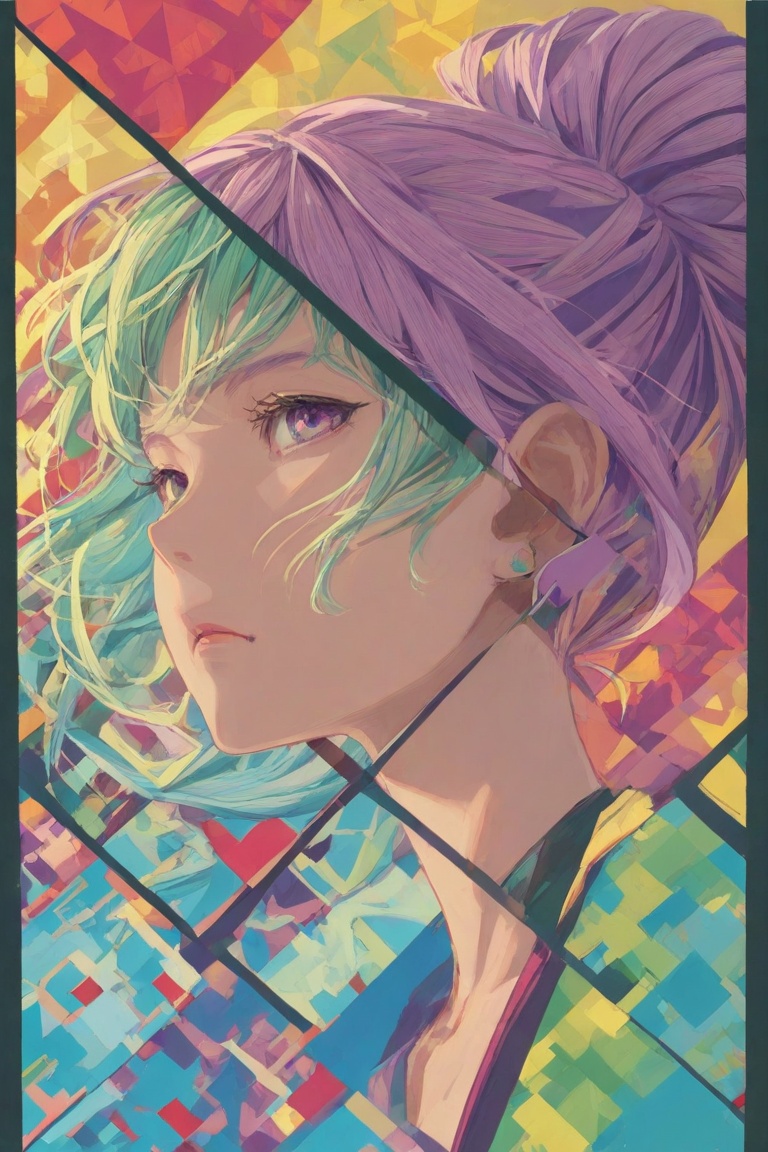 1girl,  Trispectra,  abstract painterly on Tensor.Art