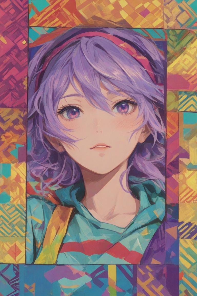 1girl,  Trispectra,  abstract painterly on Tensor.Art