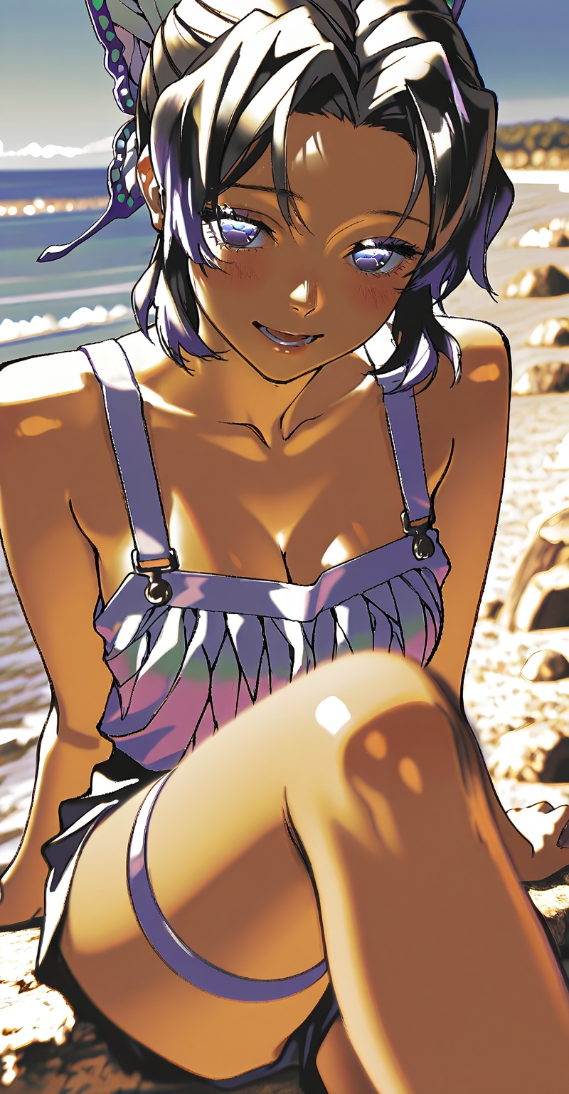 ((Emphasize a blend of anime aesthetics with painterly digital rendering techniques)),  the use of light and shadow create...