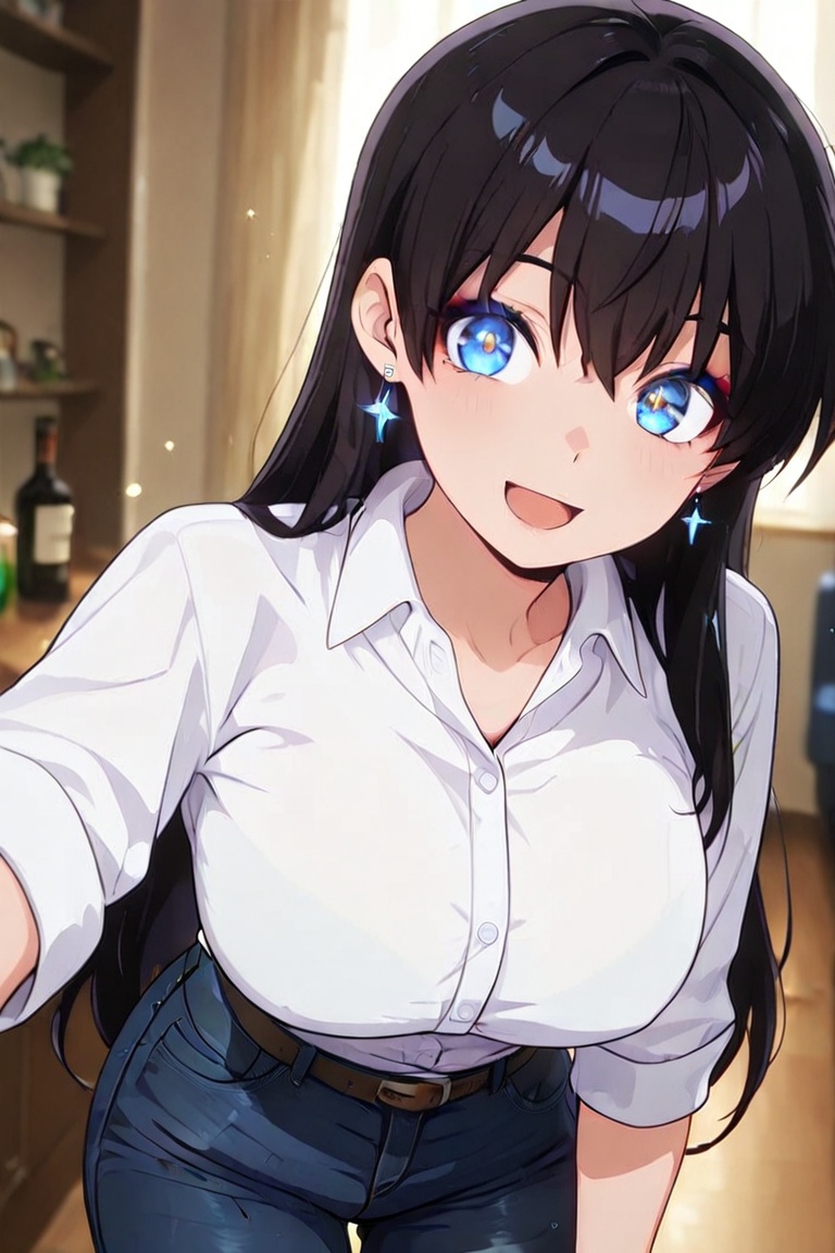 Kiyoshika-kun,  tight pants,  Bustling breasts on Tensor.Art