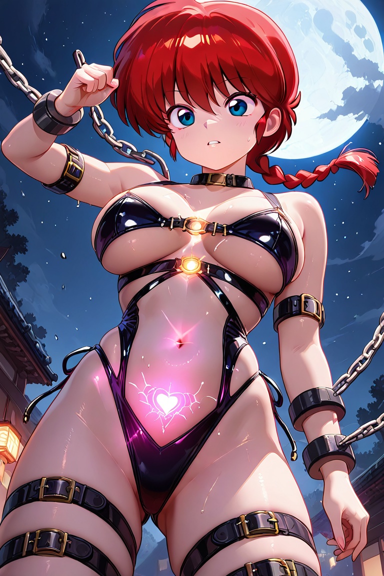 A glowing mark on the belly Ranma-chan on Tensor.Art