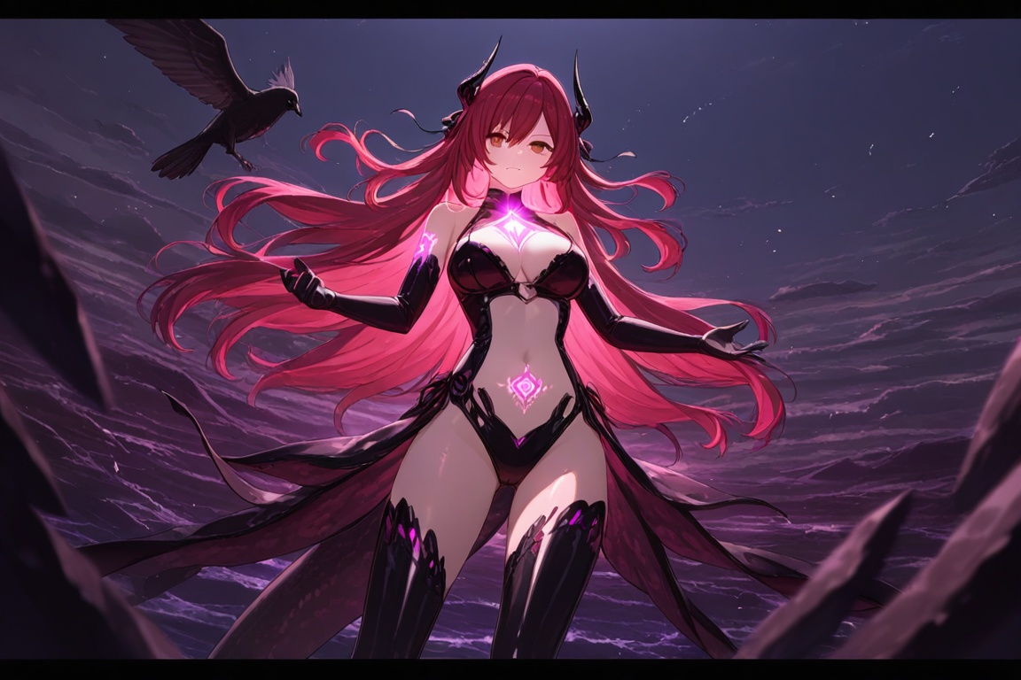 A glowing mark on the belly on Tensor.Art