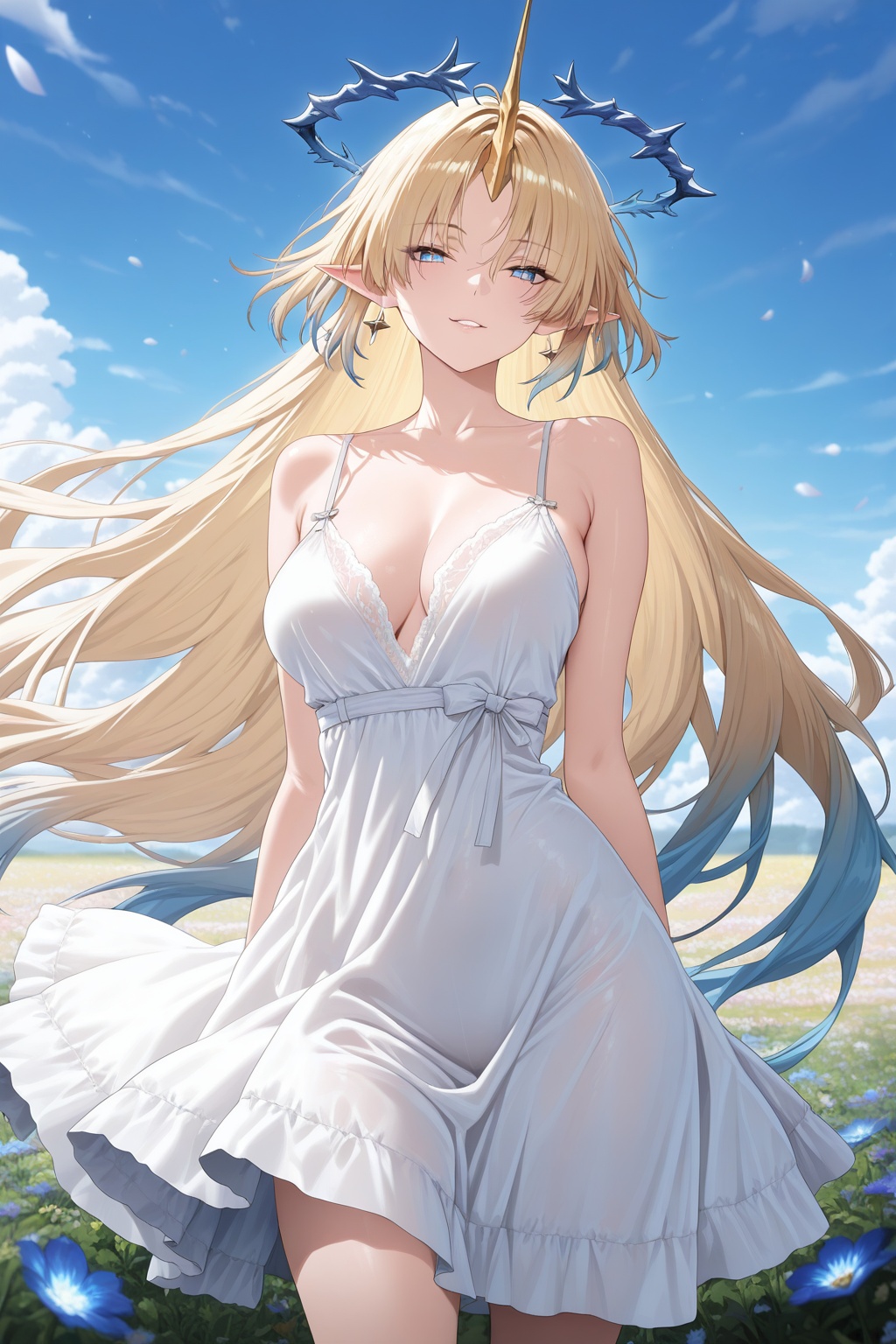 1girl,  fleurdelys (wuthering waves),  blue eyes on Tensor.Art
