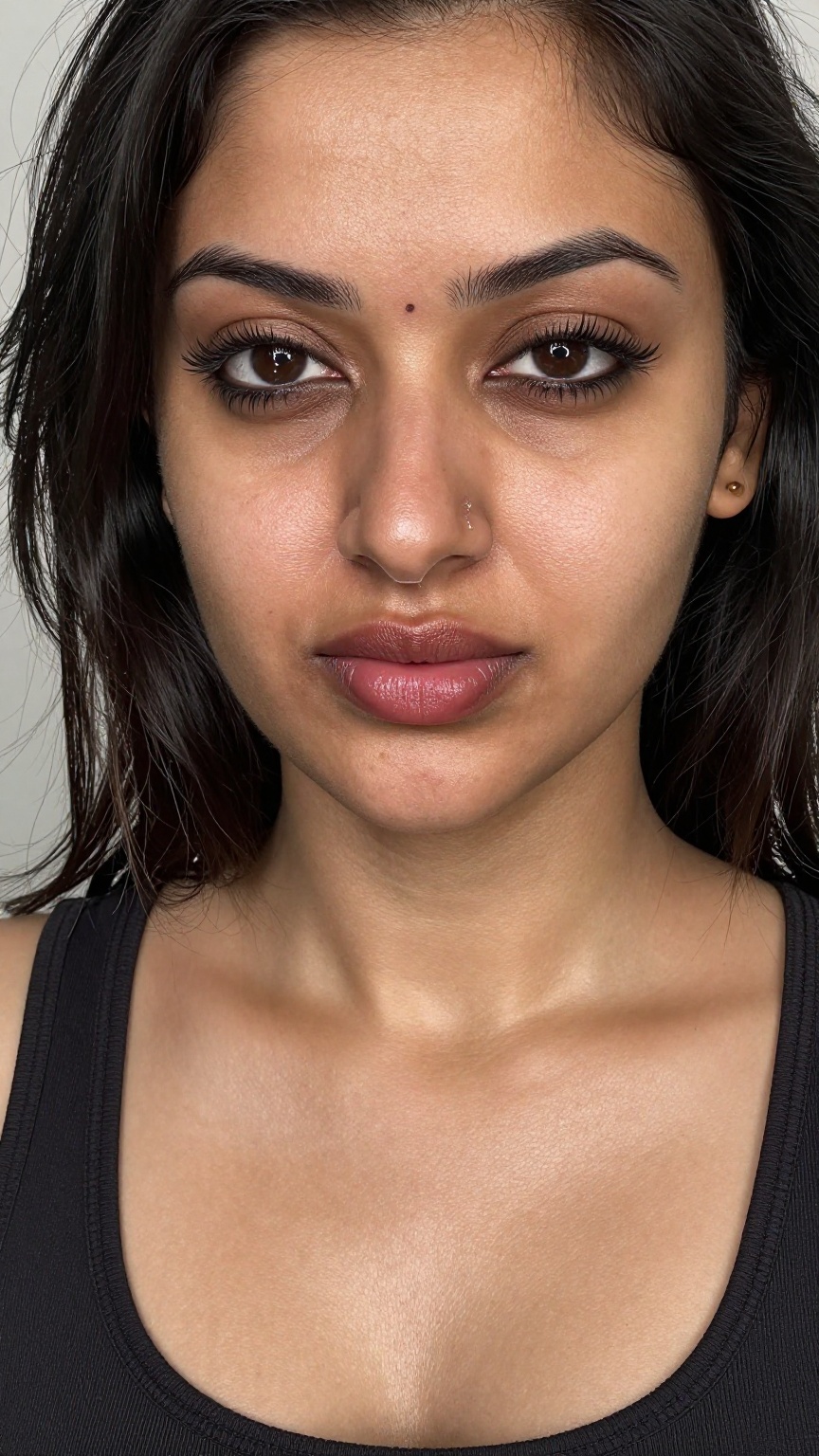 A medium shot images of a South Asian woman,  detailed face,  Long hair on Tensor.Art