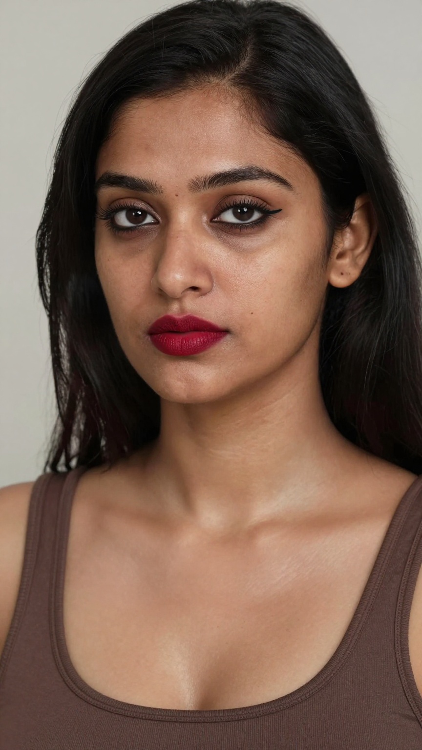 A medium shot images of a South Asian woman,  detailed face,  Long hair on Tensor.Art