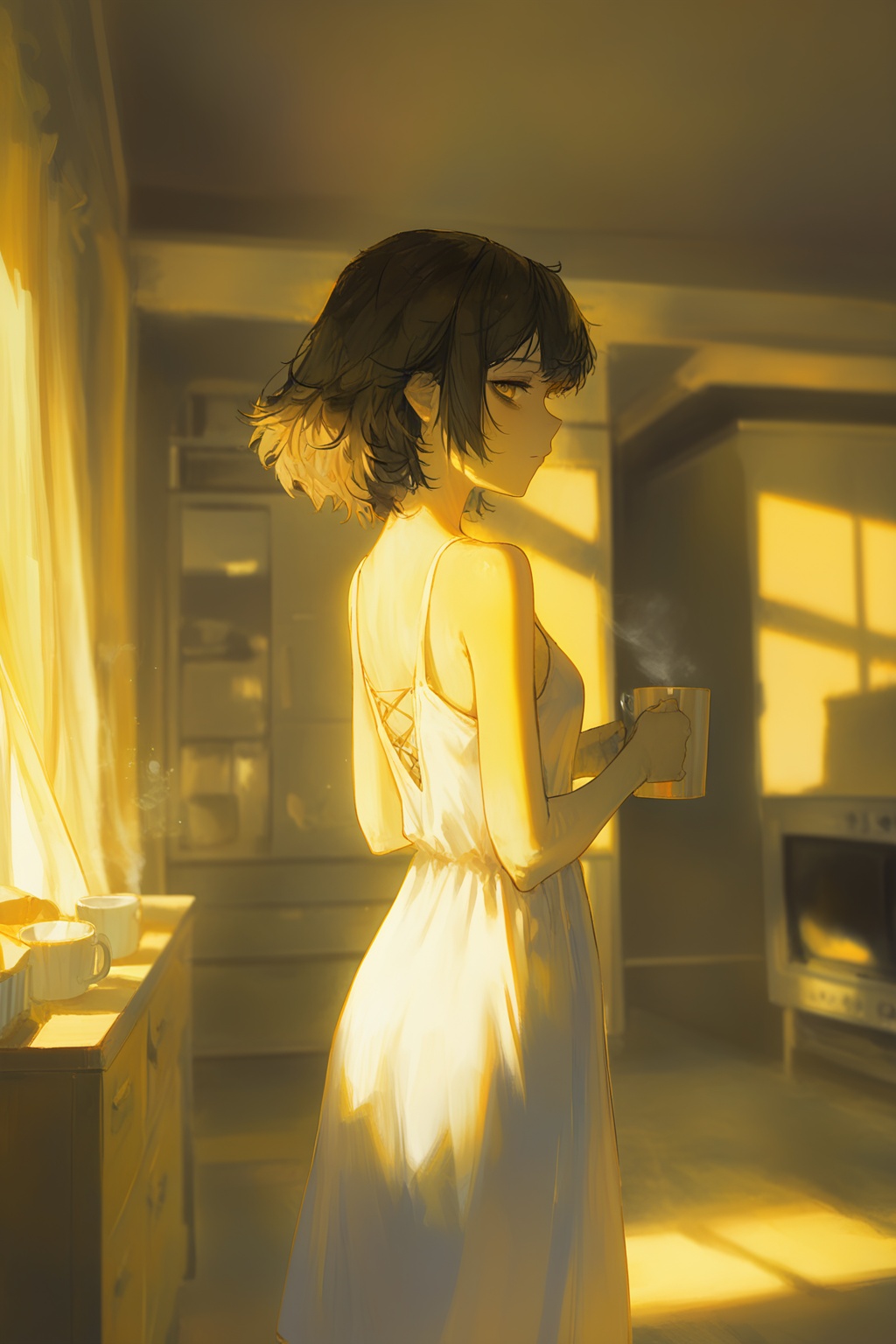 1girl,  solo,  cowboy shot on Tensor.Art