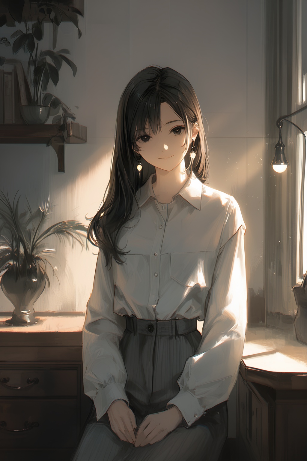 1girl,  solo,  cowboy shot on Tensor.Art